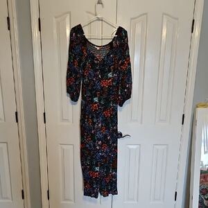 NWT Know Rose Floral Print Women's Jumpsuit